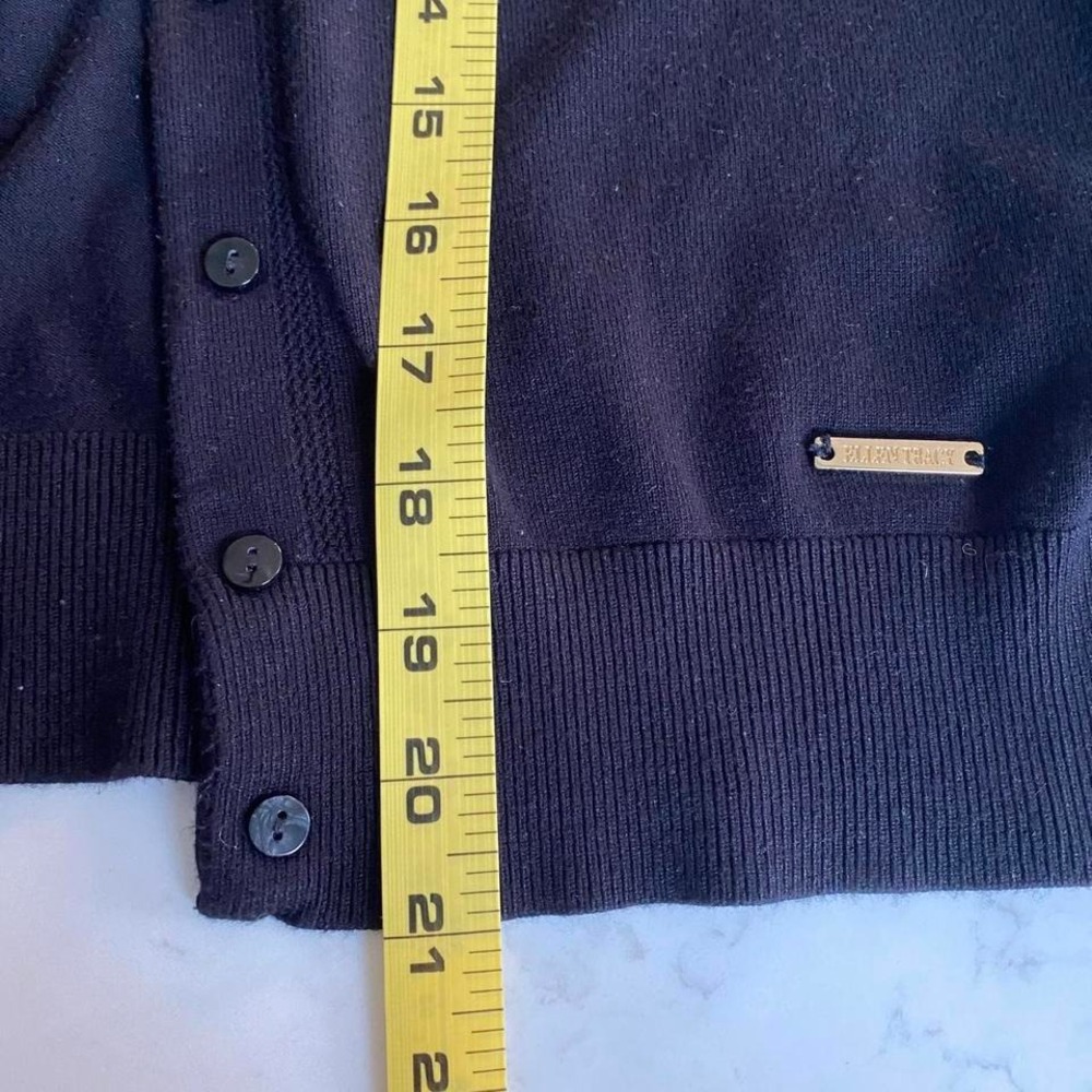 Ellen Tracy black cardigan womens size medium - Picture 4 of 6